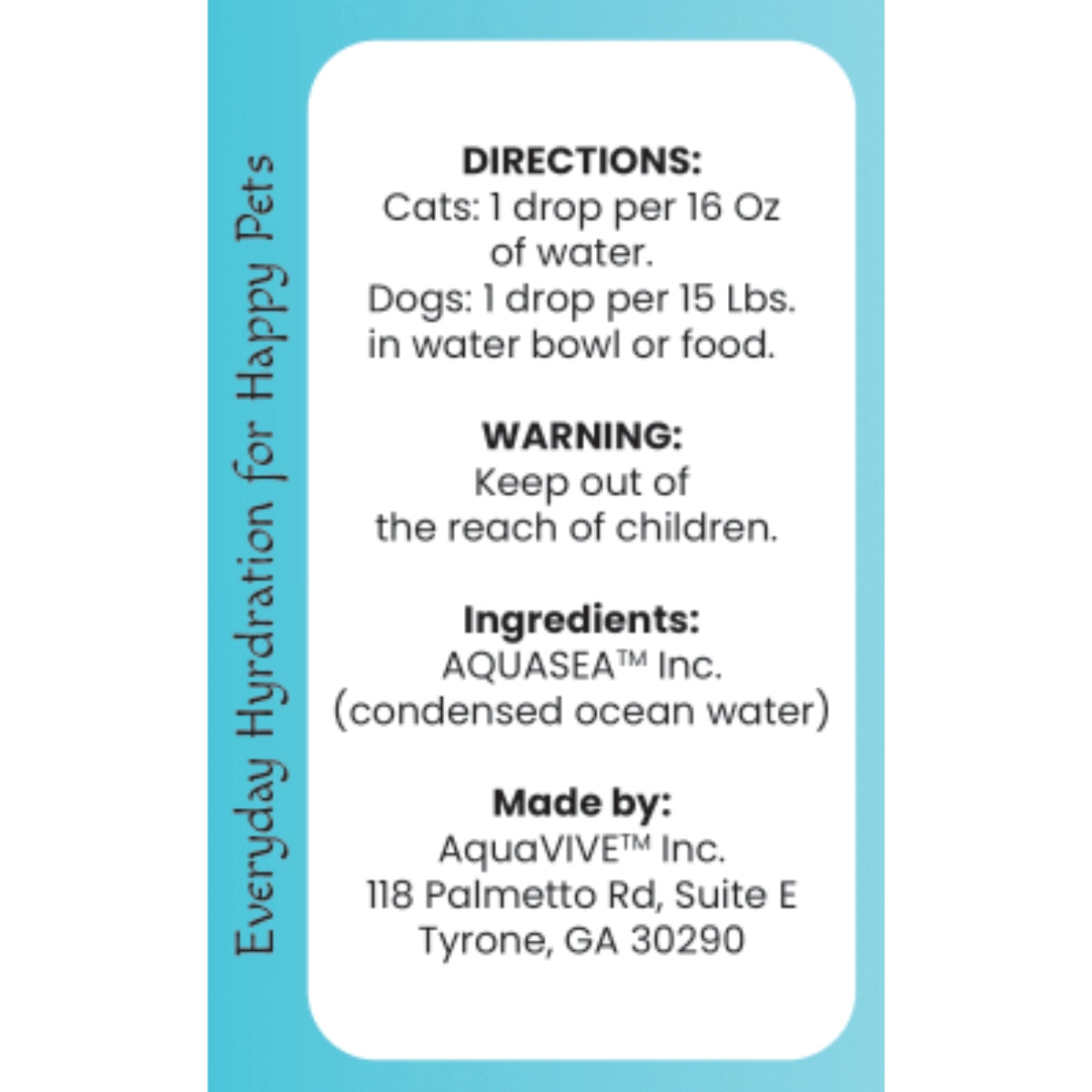 AquaPaws™ Pet Electrolytes